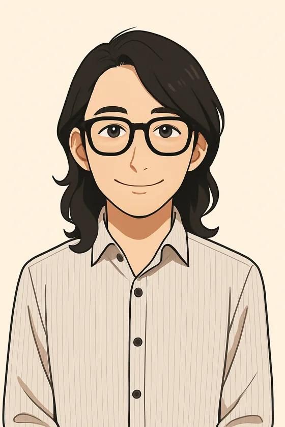 代表の似顔絵